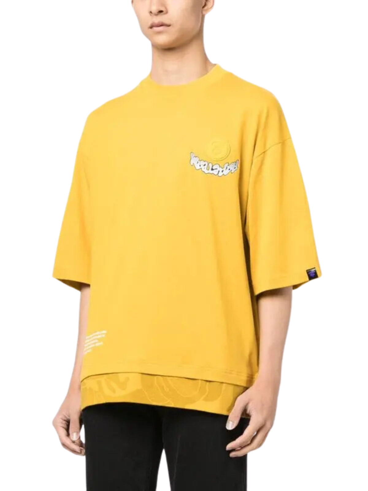 Aape T-Shirt Logo Mustard