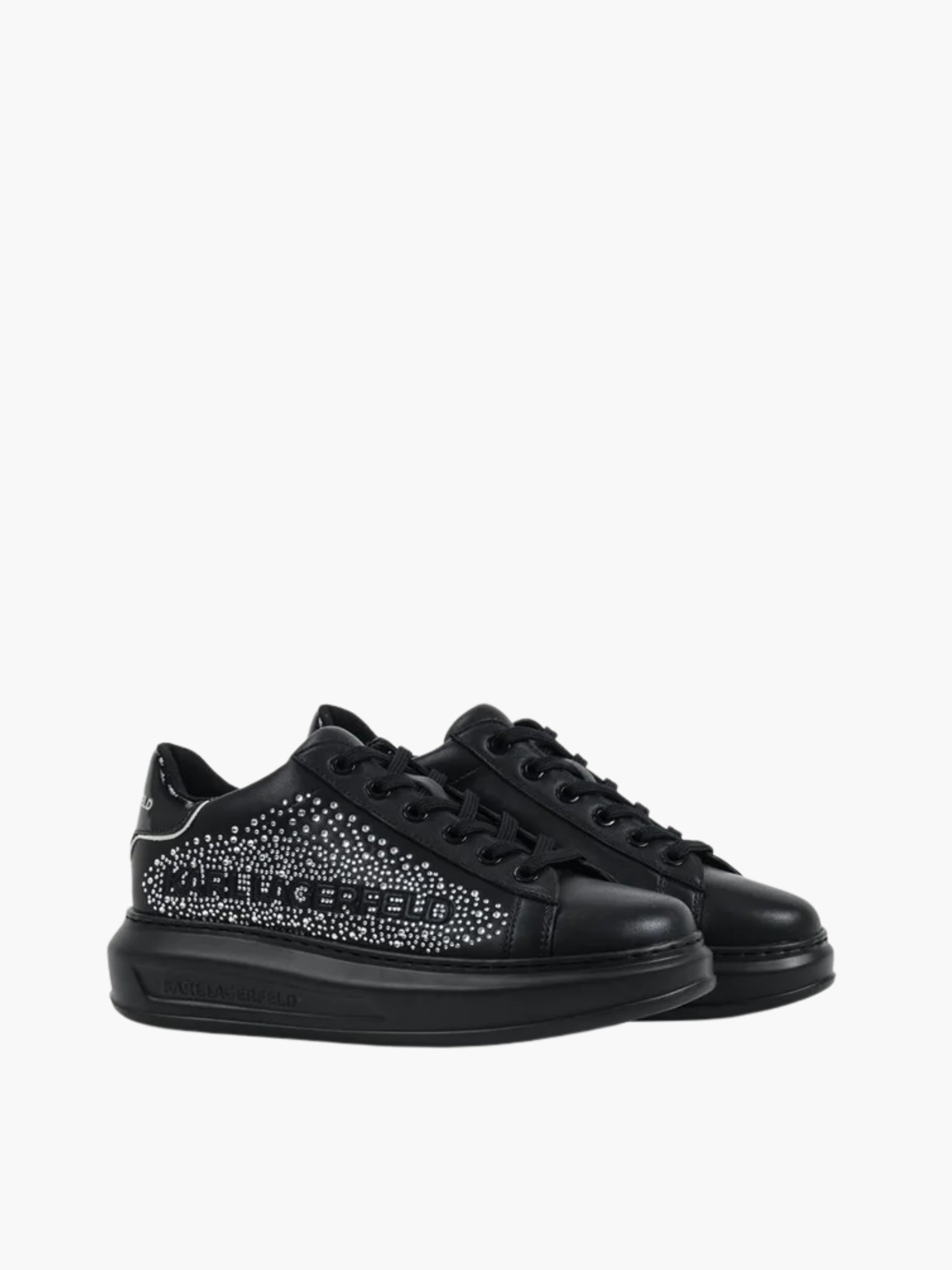 Karl Lagerfeld Sneaker  KLL303 Kapri Konstellation Lo Black Lthr W/Silver