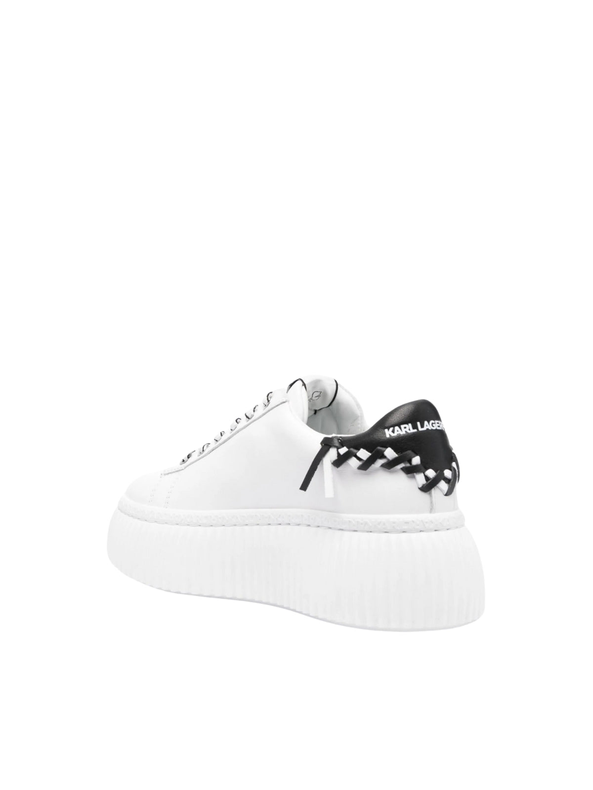 Karl Lagerfeld Sneaker Ladies Kreeper Whipstitch White-Black