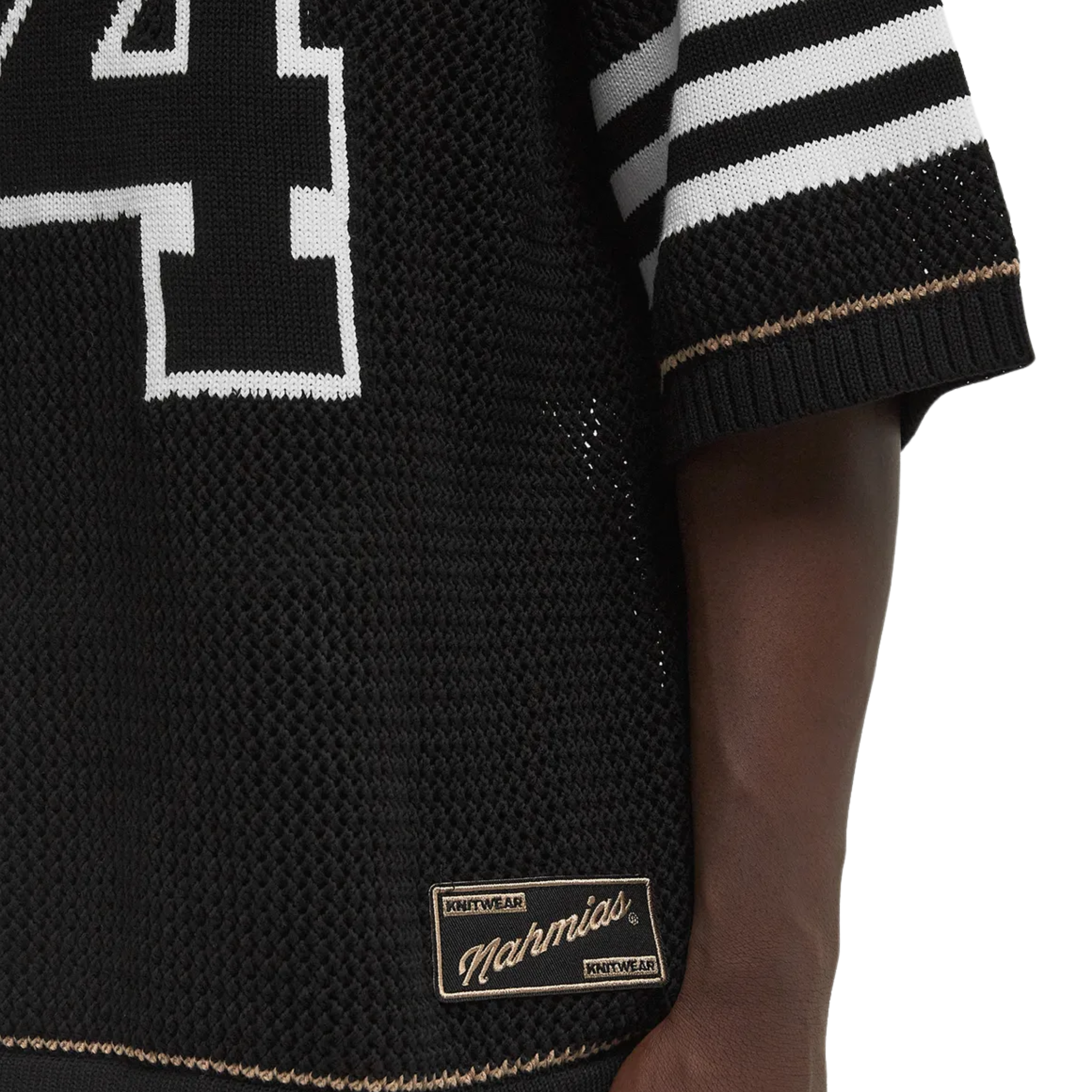Nahmias T-Shirt Knit 24 Football Black