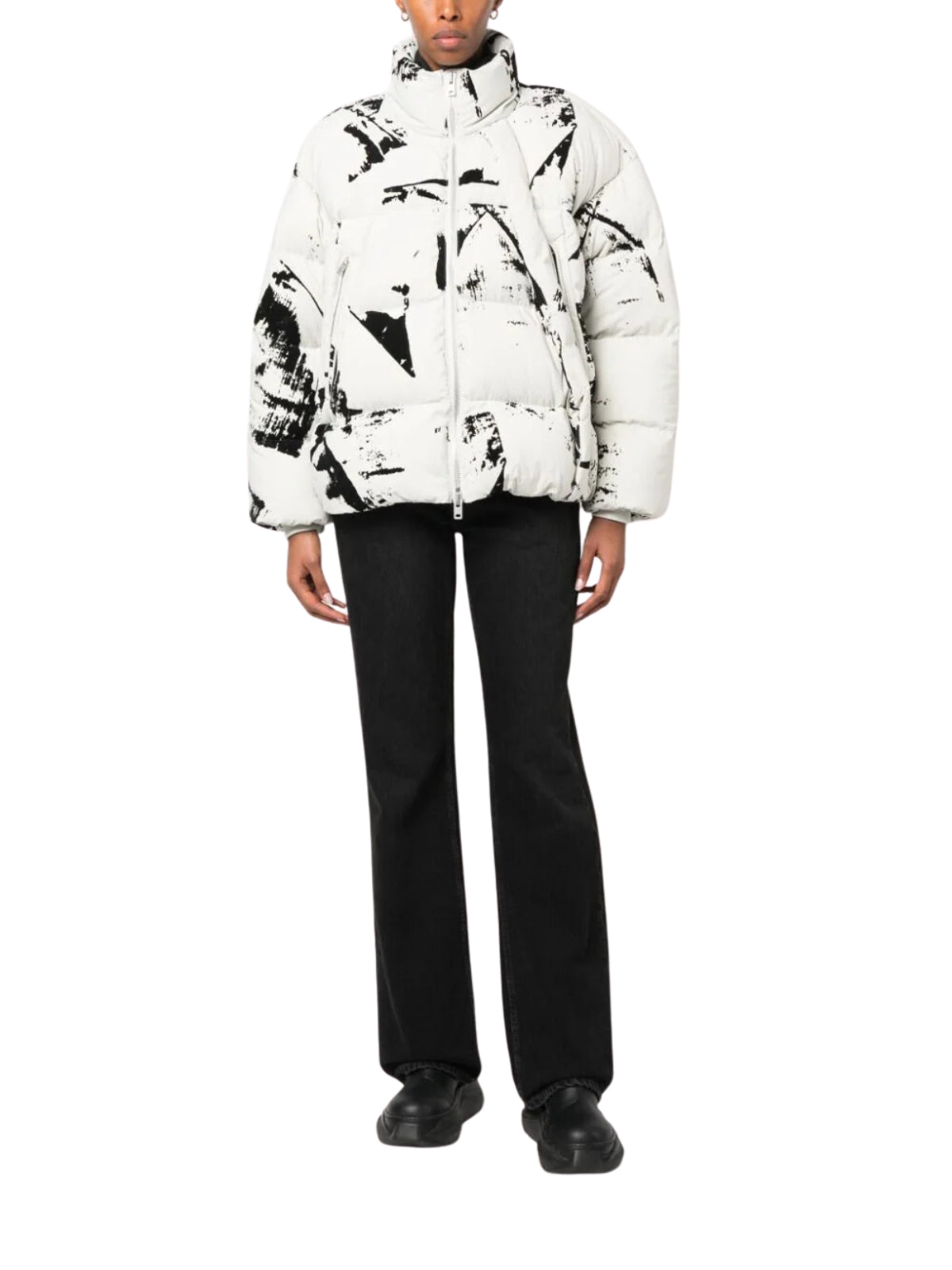 Y-3 Jacket Flock Puf Black-White