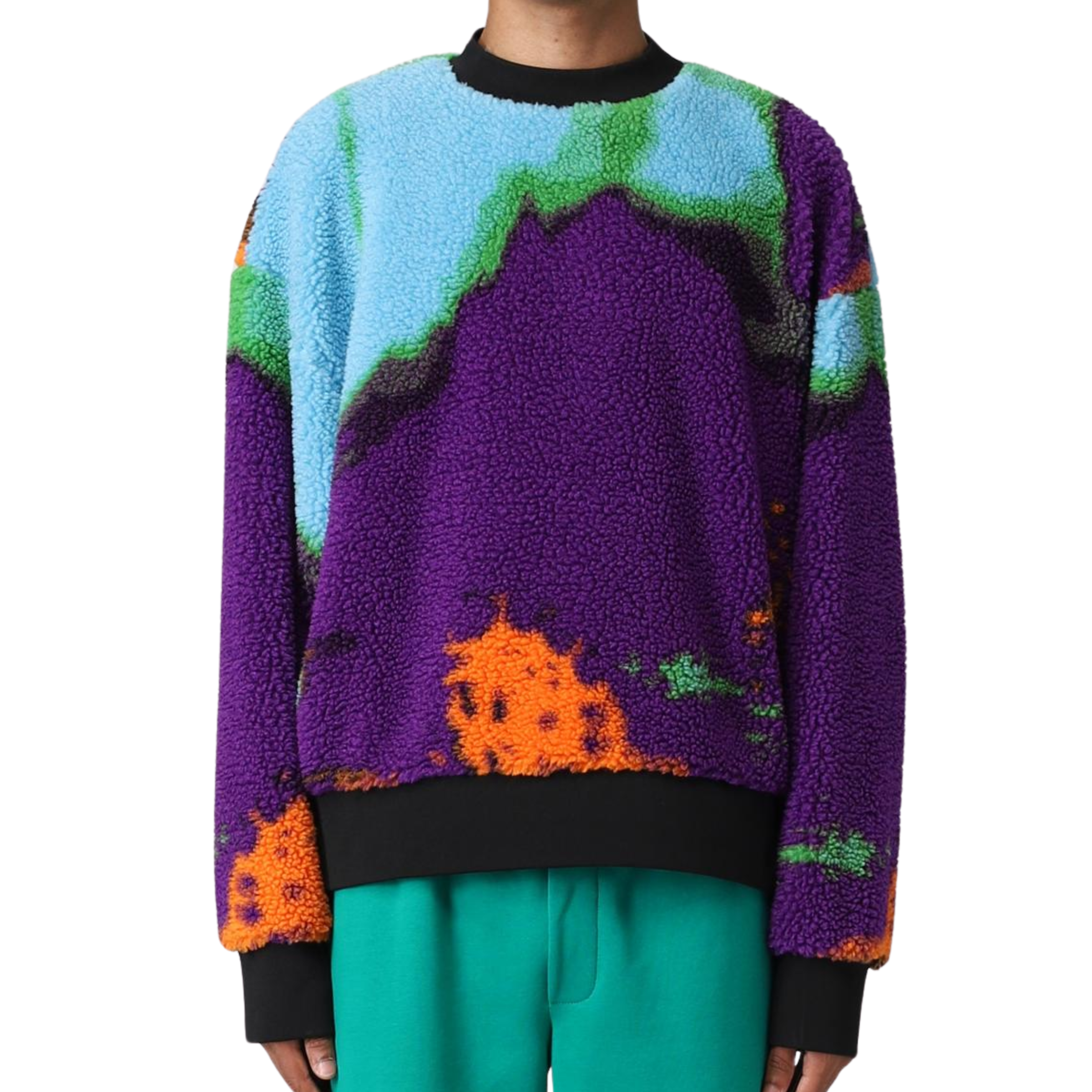 Msgm Sweater Earth Galaxy Purple