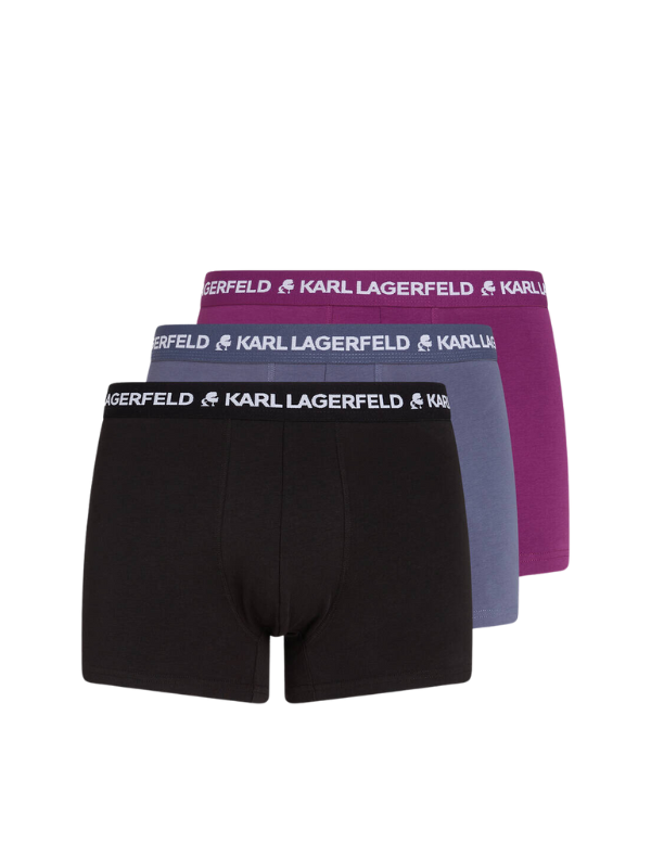 Karl Lagerfeld Boxers 3Pack Logo Black-Grey-Pink