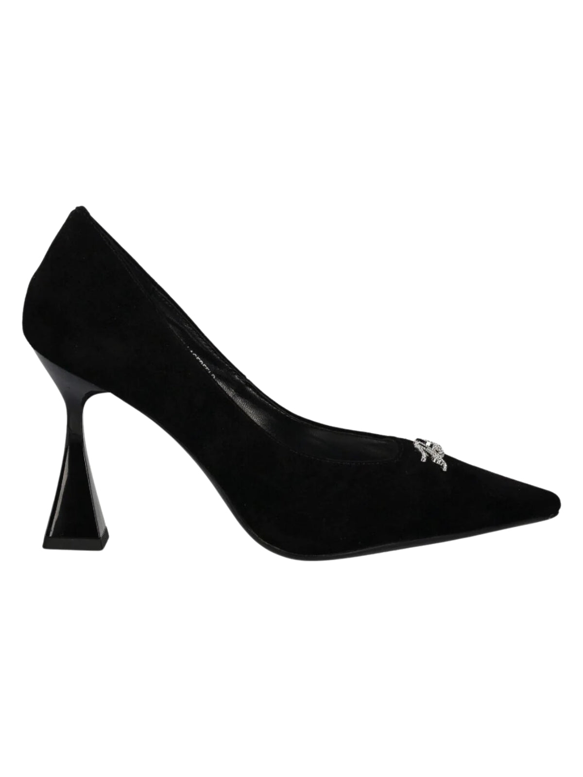 Karl Lagerfeld Heel Debut Ii Signia Script Pump Black