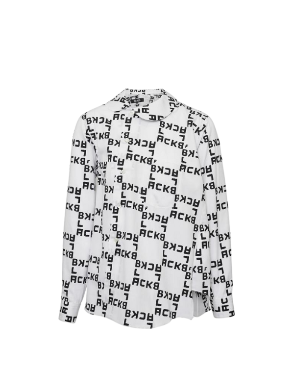 Comme Des Garcons Shirt Allover Print Black-White