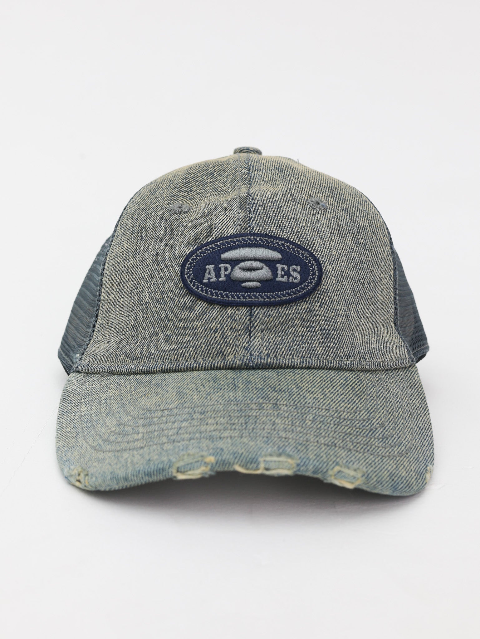 Aape Cap Denim Logo Light Blue