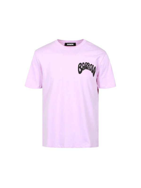 Barrow T-Shirt Arch Logo Pink