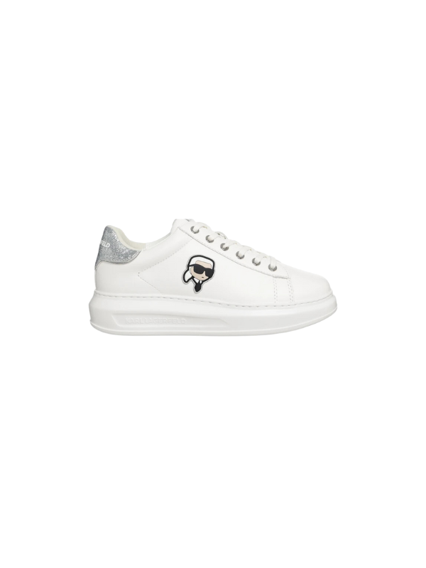 Karl Sneaker Ladies Sneaker Kapri Karl White-Silver