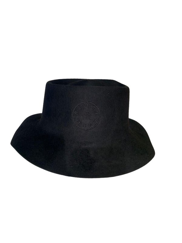 Simon & Mary Hat Oreste Fold Black