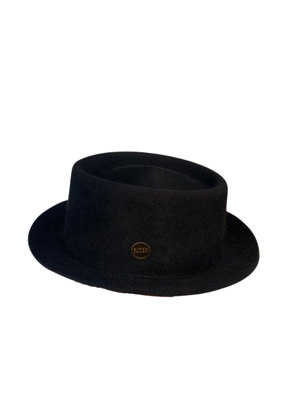 Simon & Mary Hat Pork-Pie Black