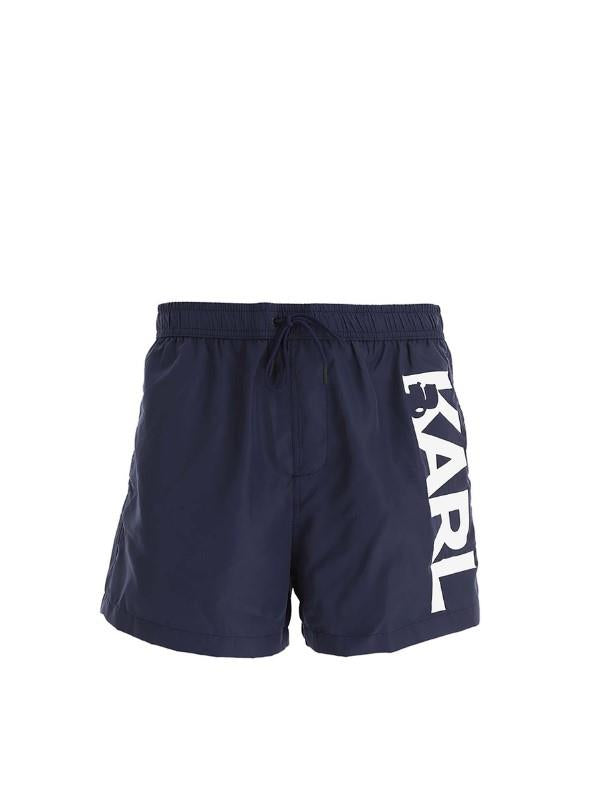 Karl Lagerfeld Shorts Logo Navy