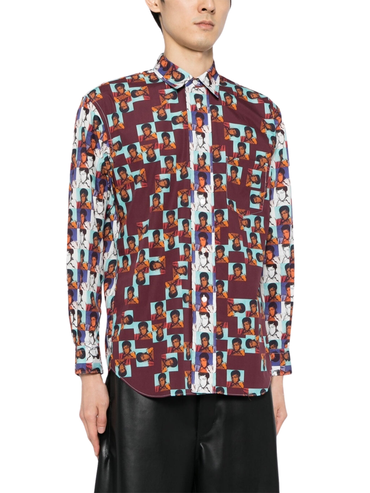 Comme Des Garcons Shirt Allover Print Multi