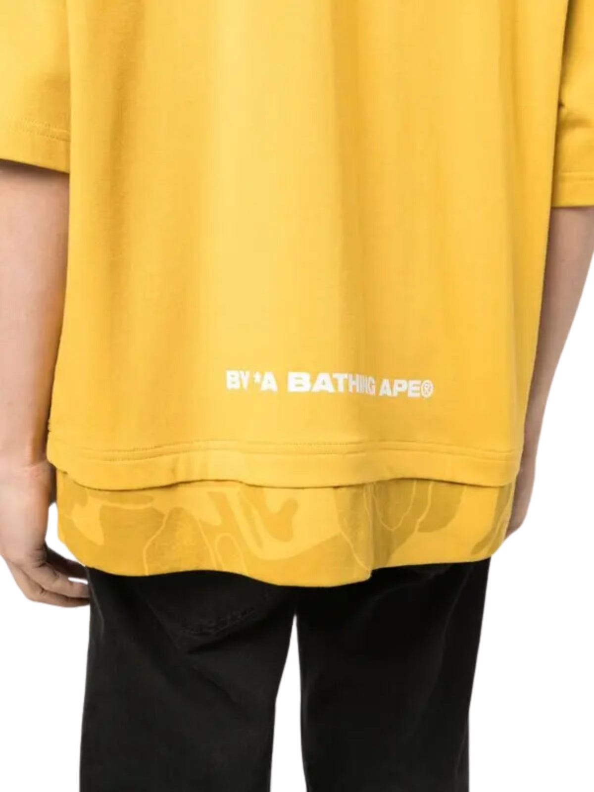 Aape T-Shirt Logo Mustard