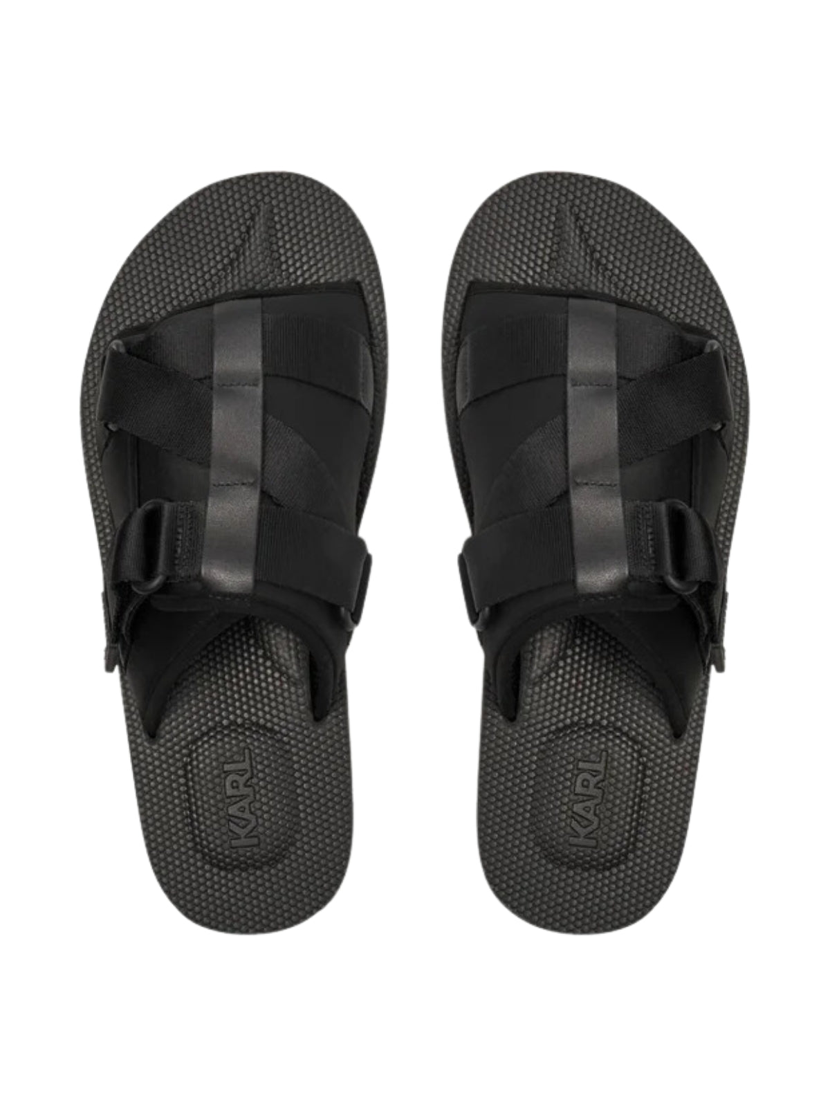 Karl Lagerfeld Slide Atlantic Cross Web Black