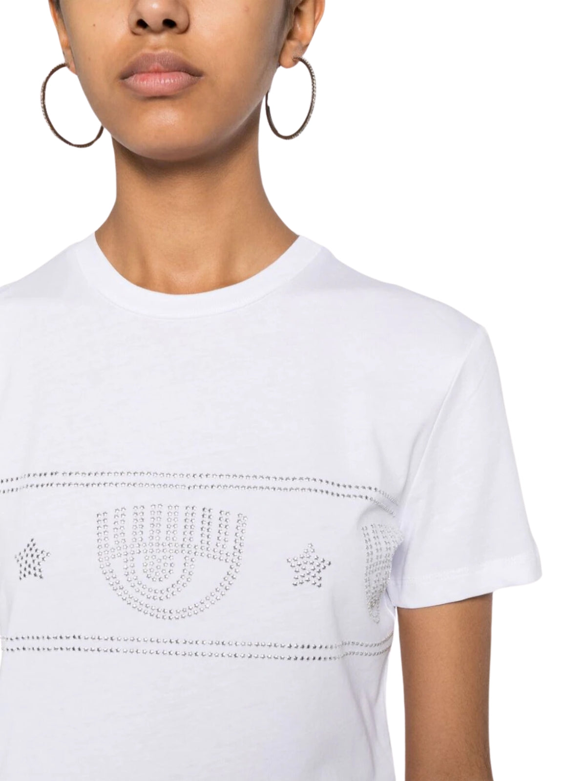 Chiara Ferragni T-Shirt Ladies Eyes White