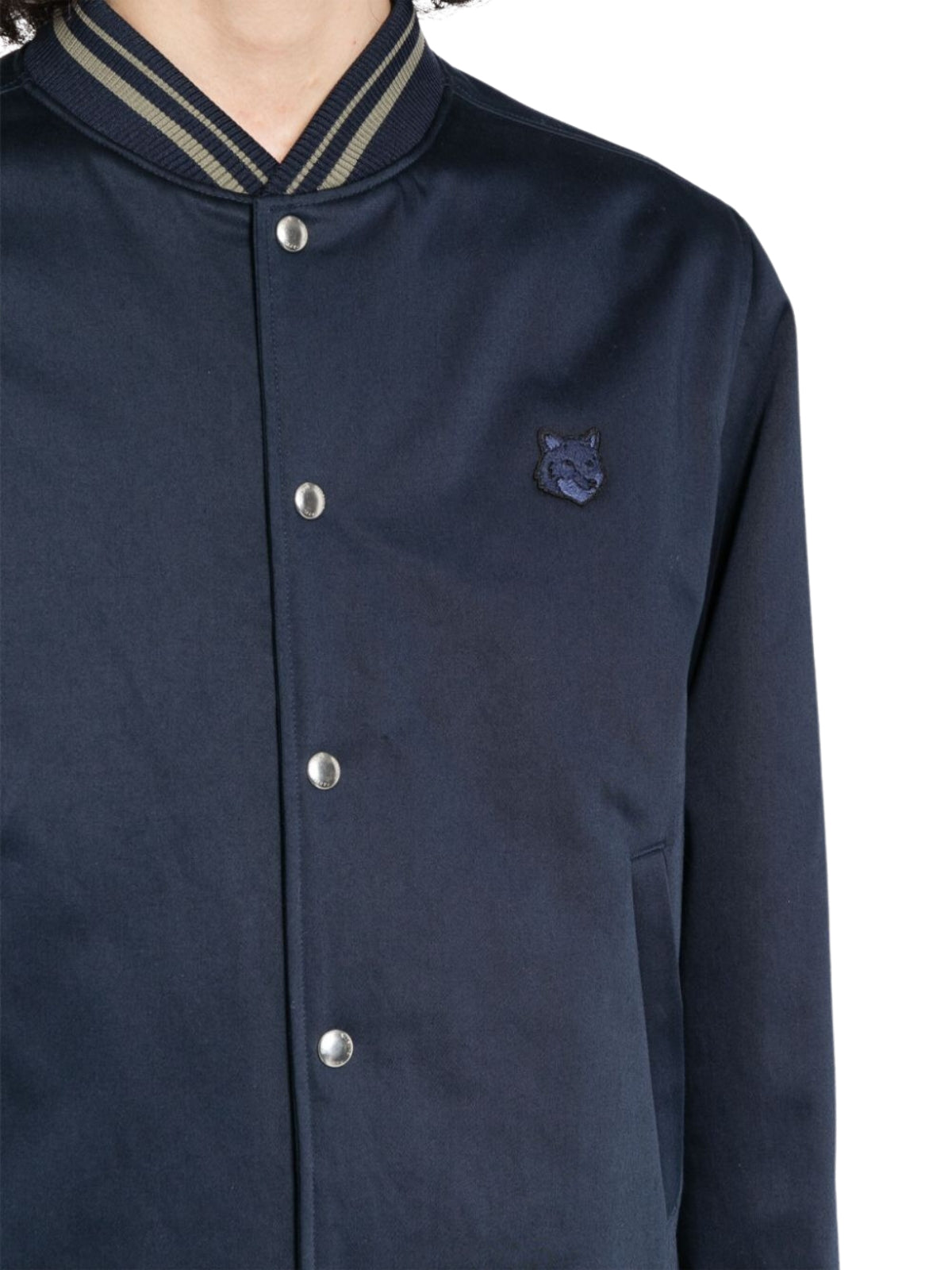 Maison Kitsune Jacket Teddy Blouson Deep Navy