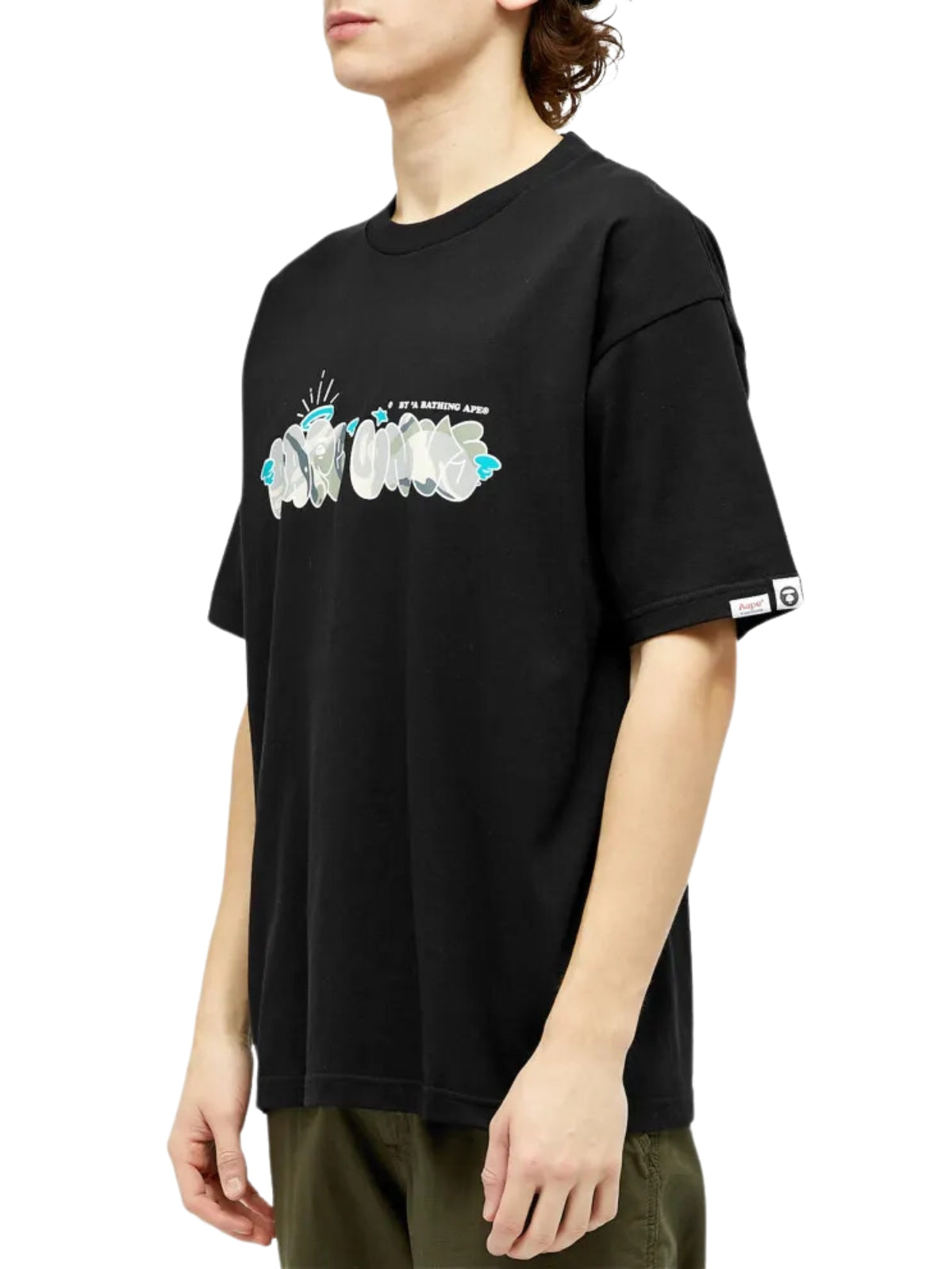 Aape T-Shirt Unvs Logo Black