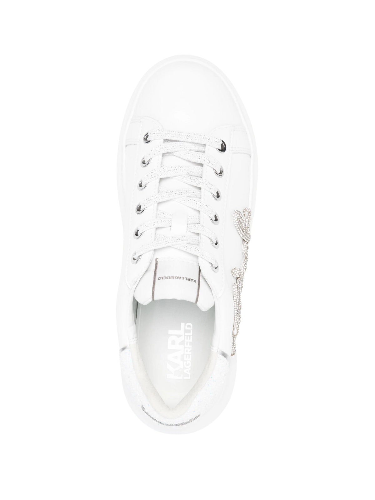 Karl Lagerfeld Sneaker Ladies Signia Rhinestone White-Silver