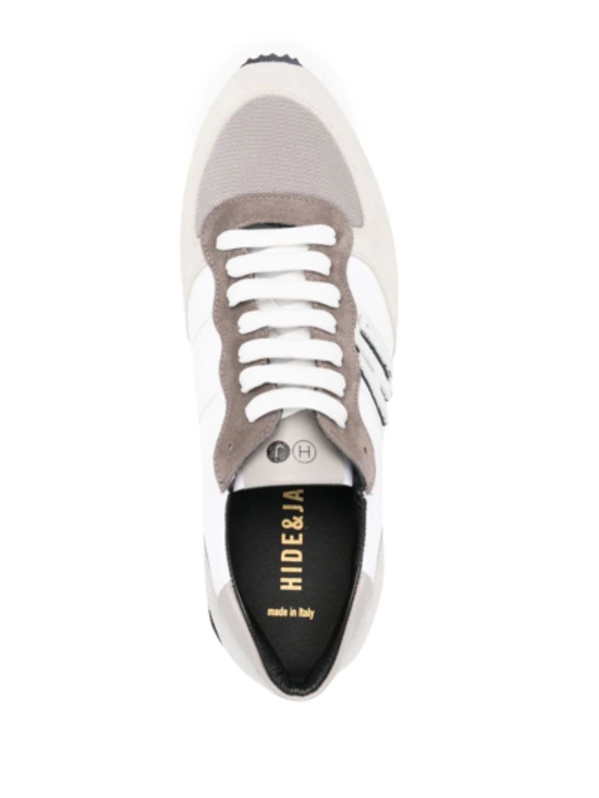 Hide & Jack Sneaker Venice Logo Cream-Grey