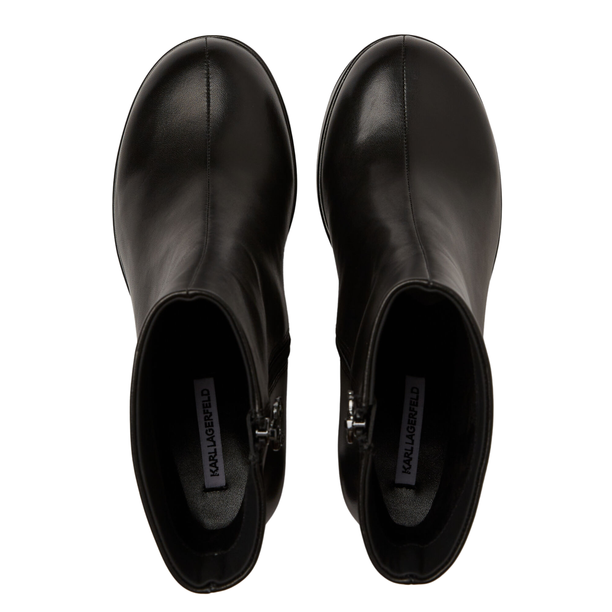 Karl Lagerfeld Heel Ikon Island Midi Zip Black