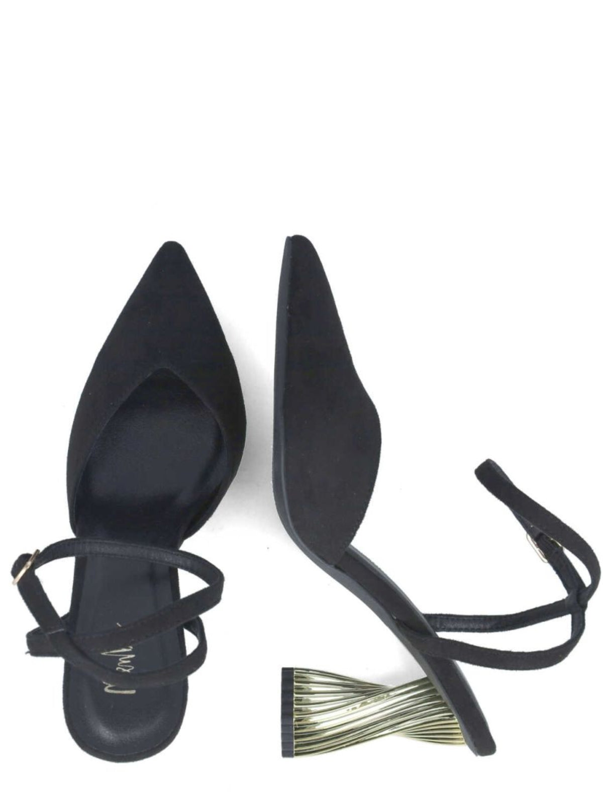 Menbur Heels Twisted Heel Black