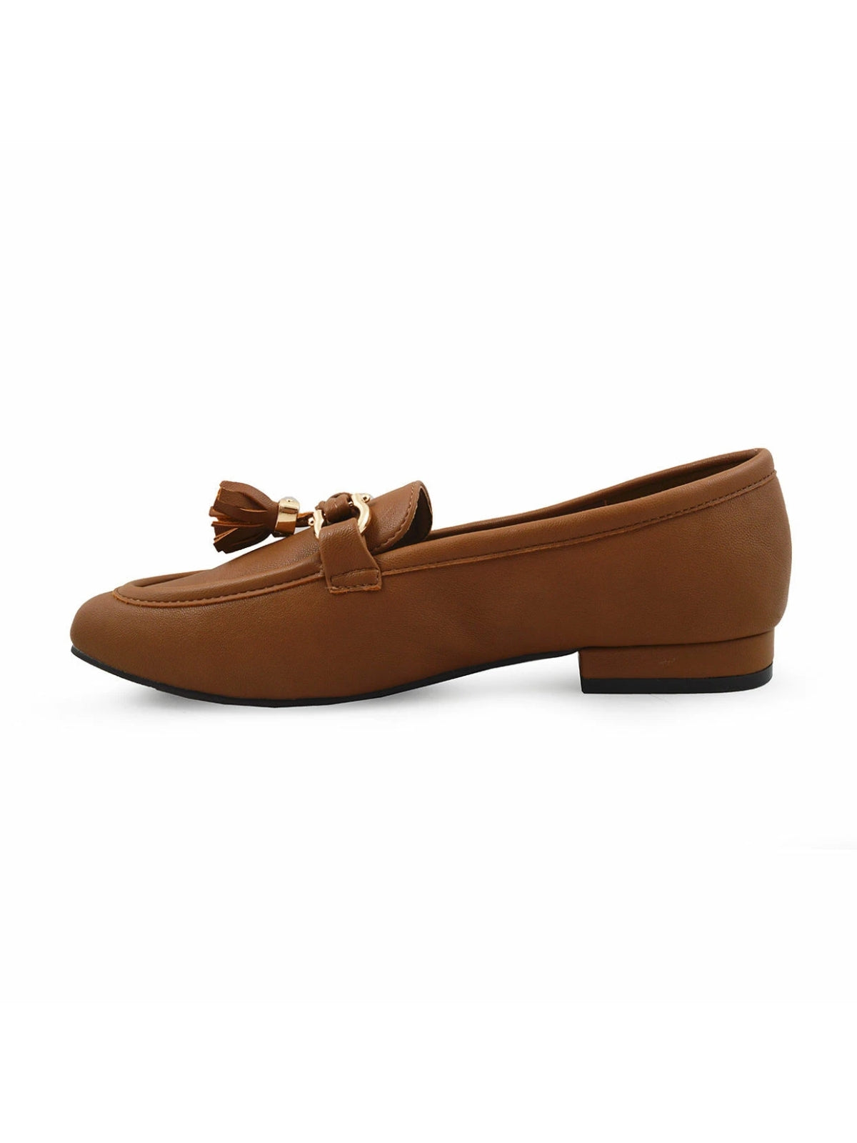 Menbur Shoe Ladies Tassle Tan