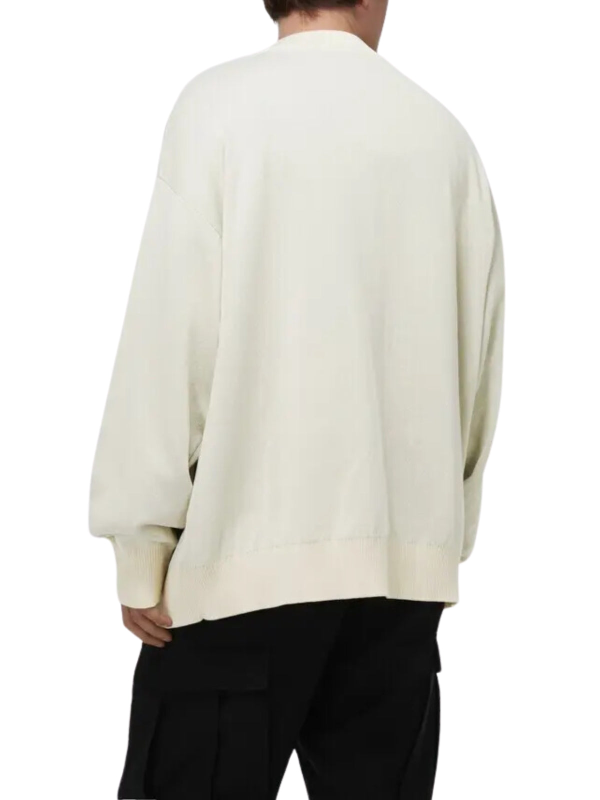 Y-3 Cardigan Knit Logo Off-White