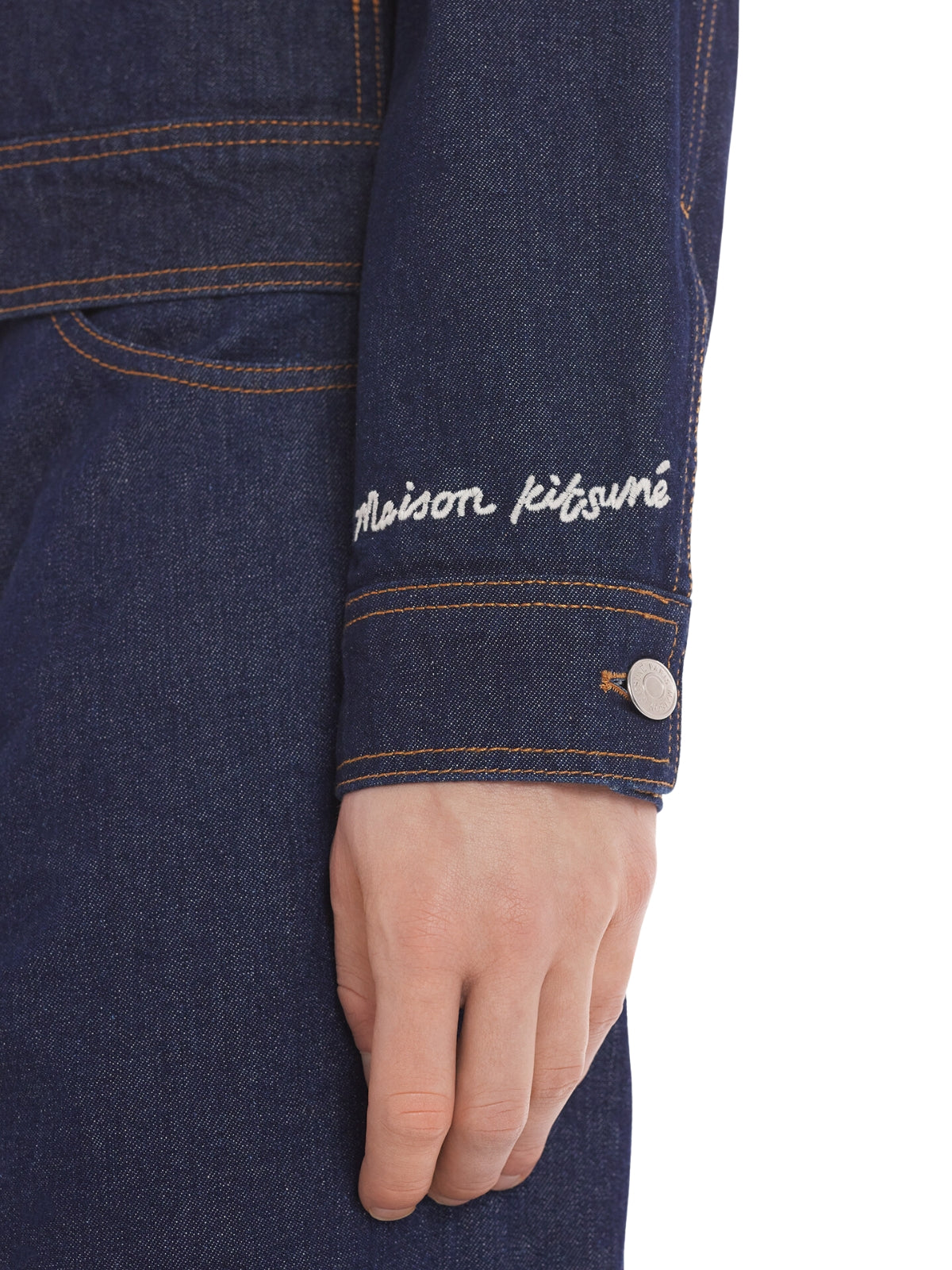 Maison Kitsune Jacket Straight Denim Indigo