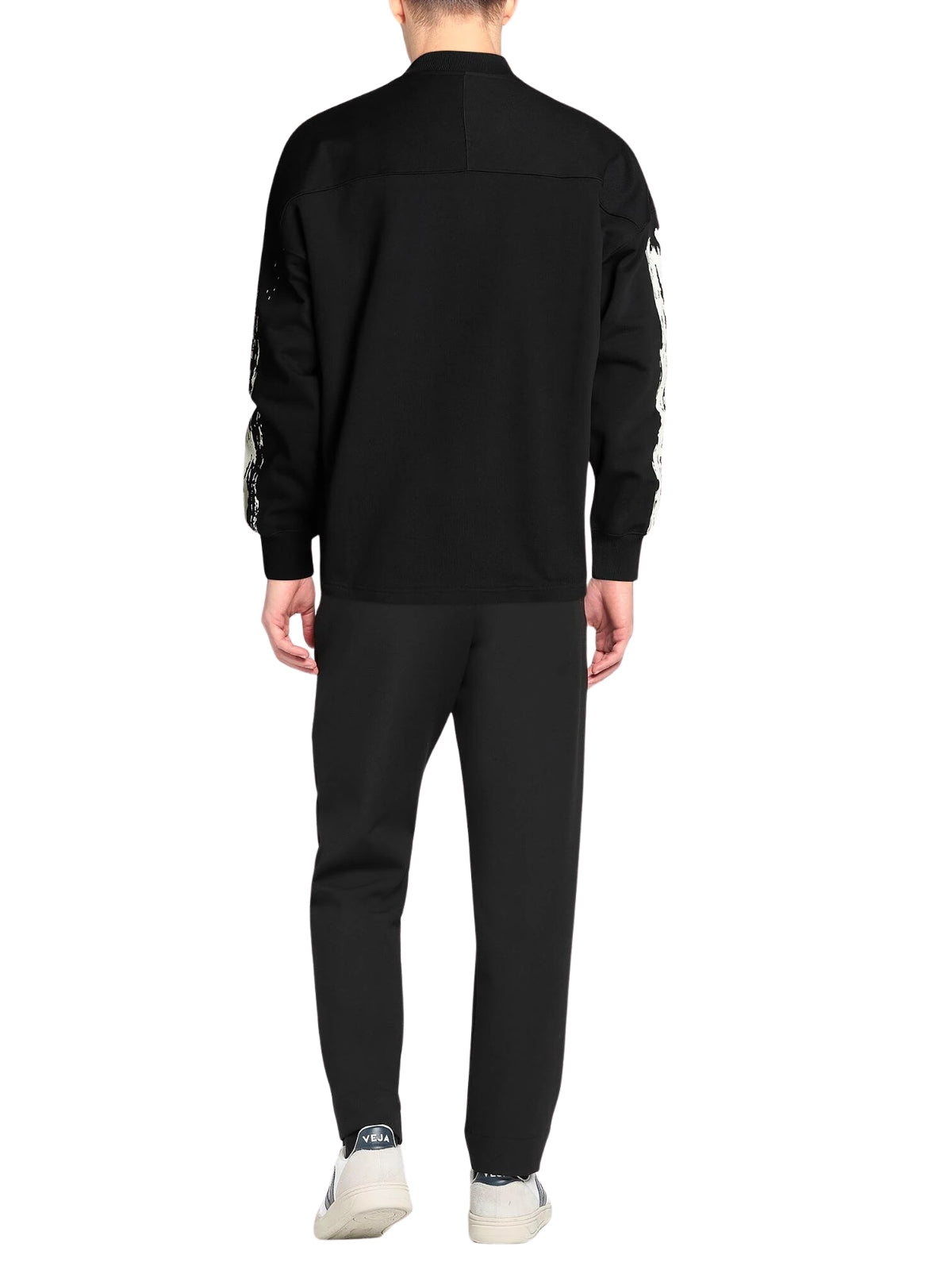 Y-3 Sweater Log Half Zip Logo Black