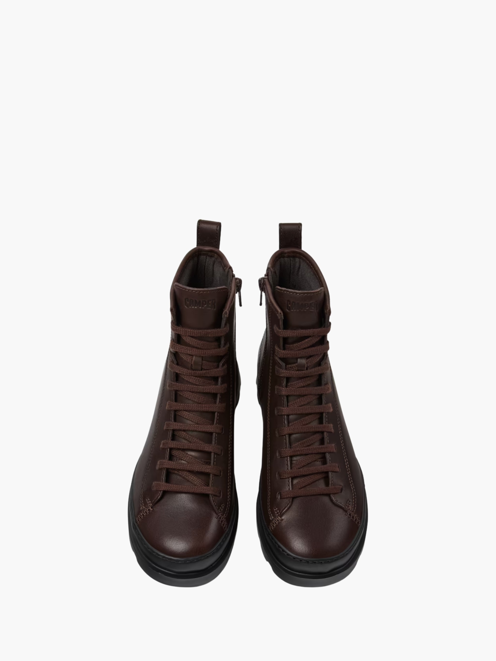 Camper Boots Brutus Leather Mid Brown