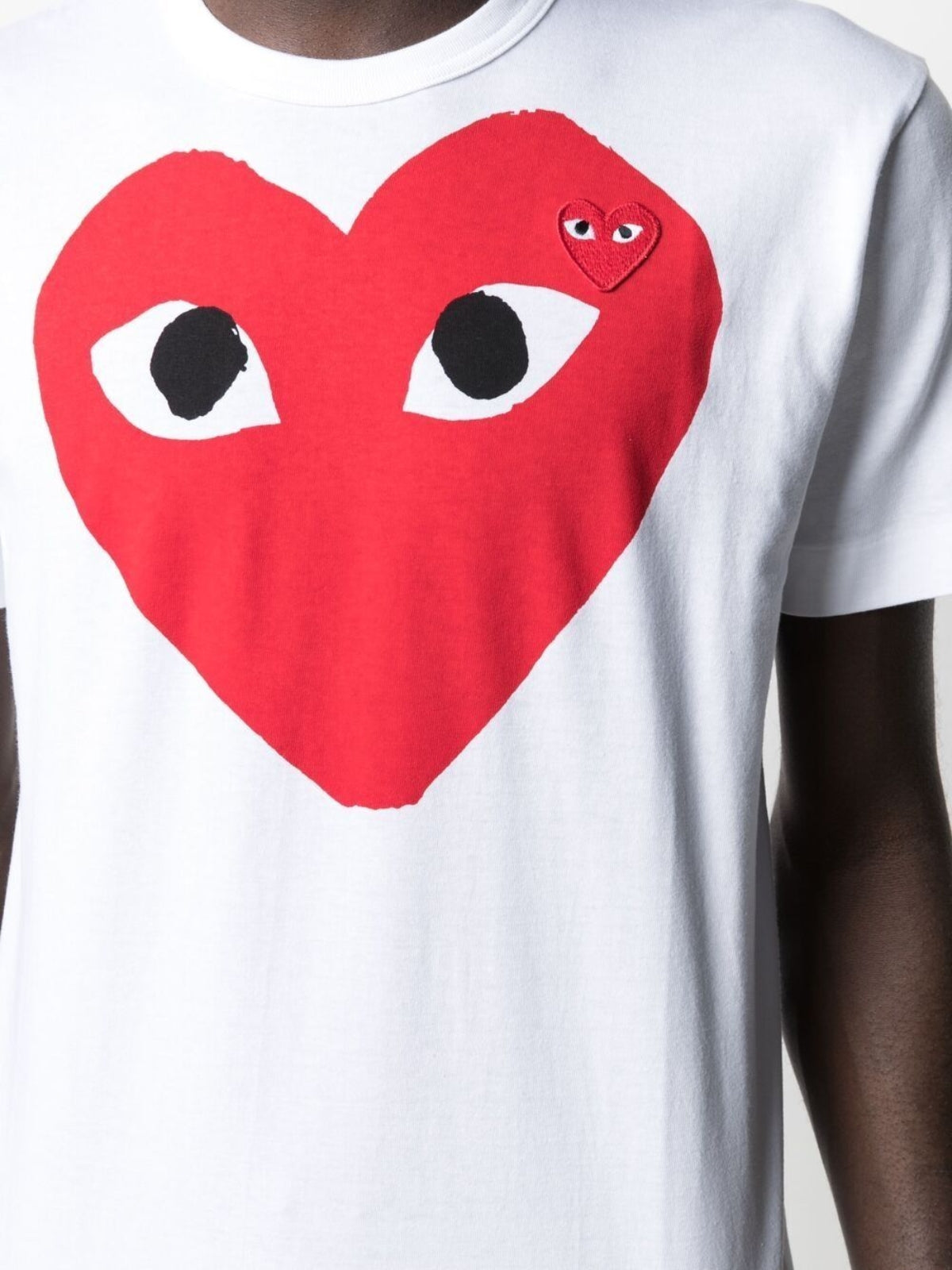 Comme Des Garcons T-Shirt Big Heart Red-White