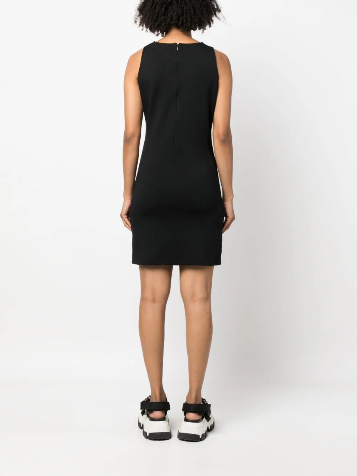 Karl Lagerfeld Dress Cut Out Signature Logo Black