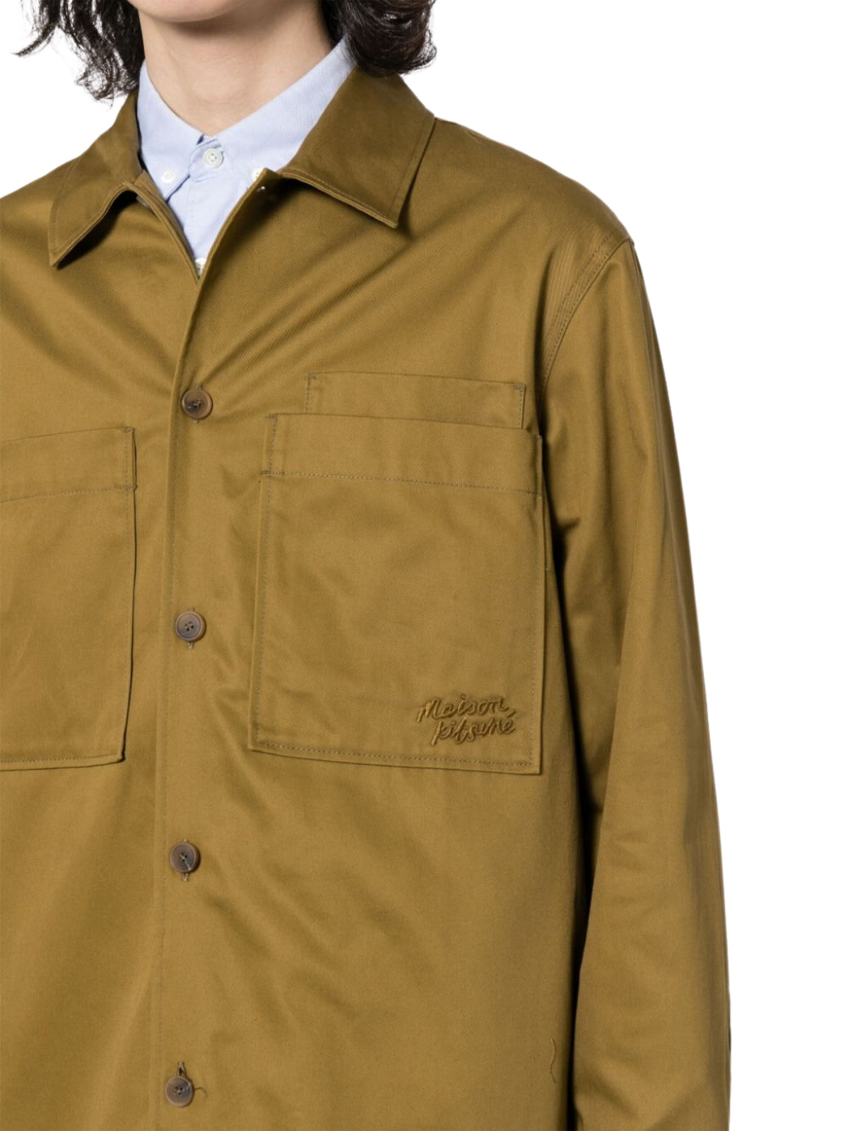 Maison Kitsune Shirt Khaki Green