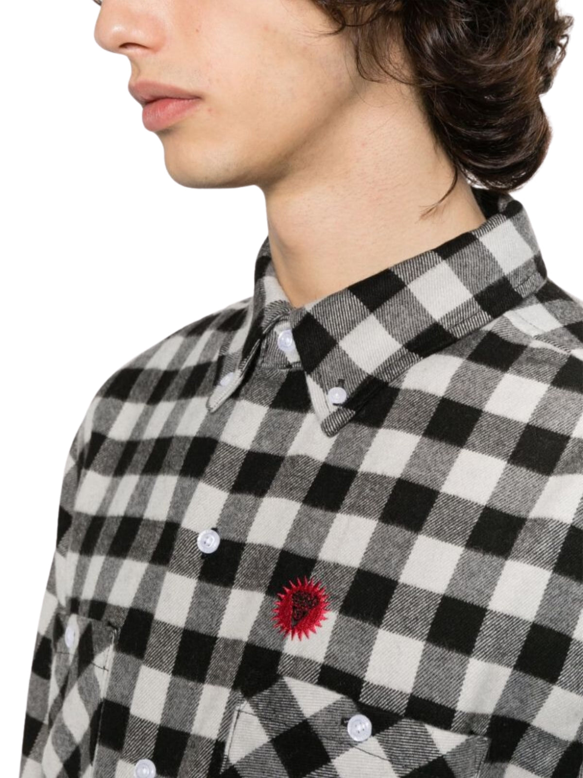 Ice-Cream Shirt Checkered Black-White