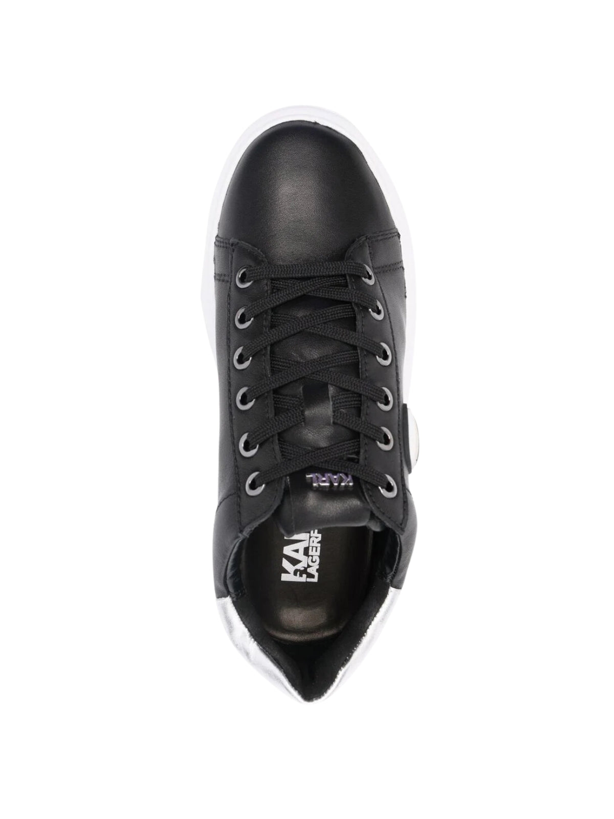 Karl Lagerfeld Ladies Sneaker Kapri Karl Black-Silver