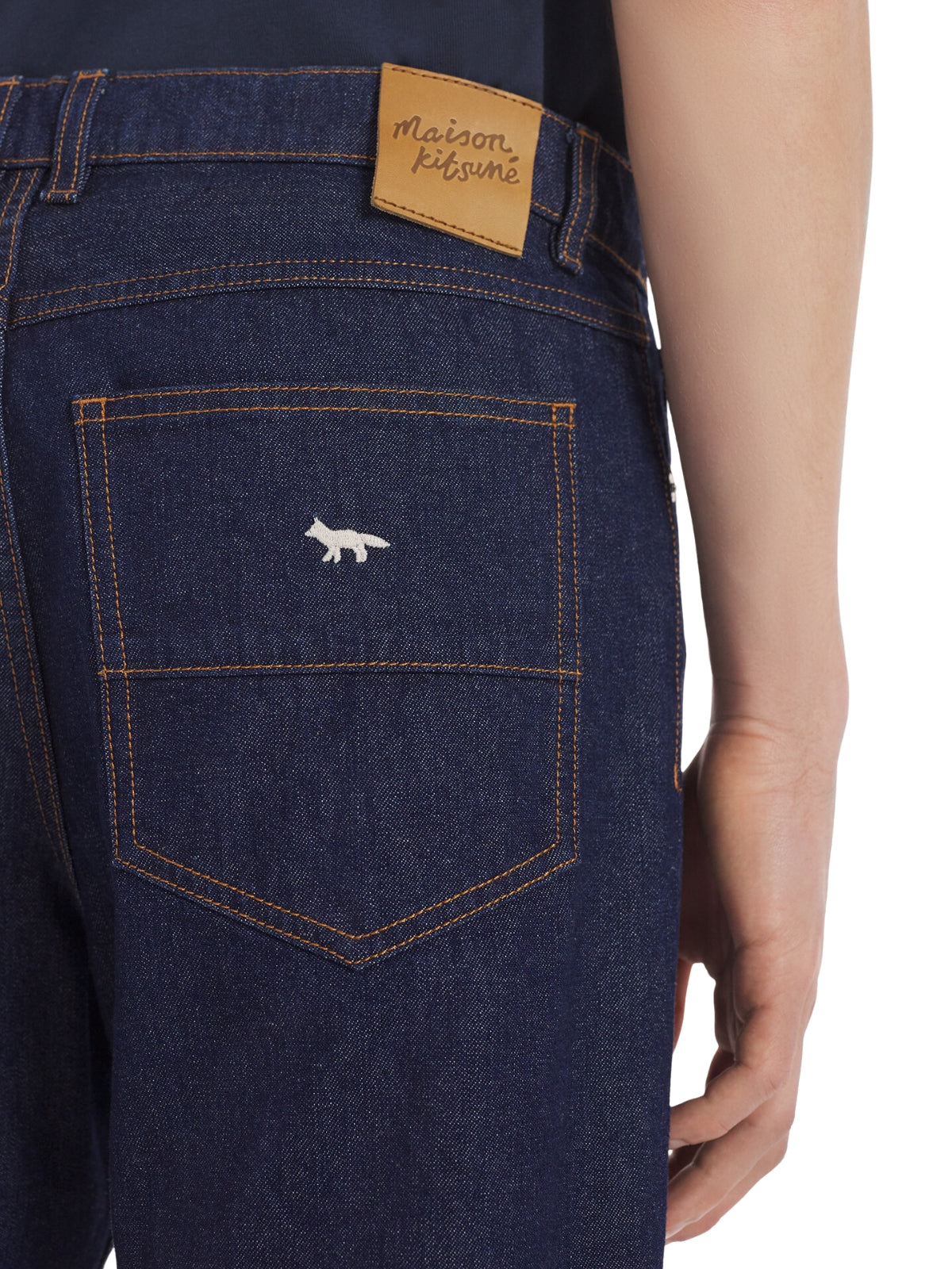 Maison Kitsune Jeans Straight Denim Indigo