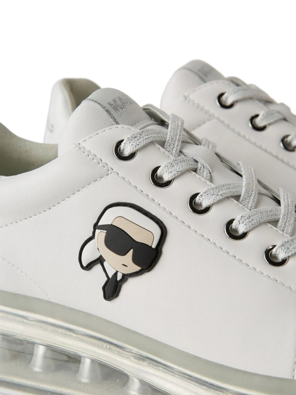 Karl Lagerfeld Sneaker Ladies Kapri Kushion Nft Lo White-Silver