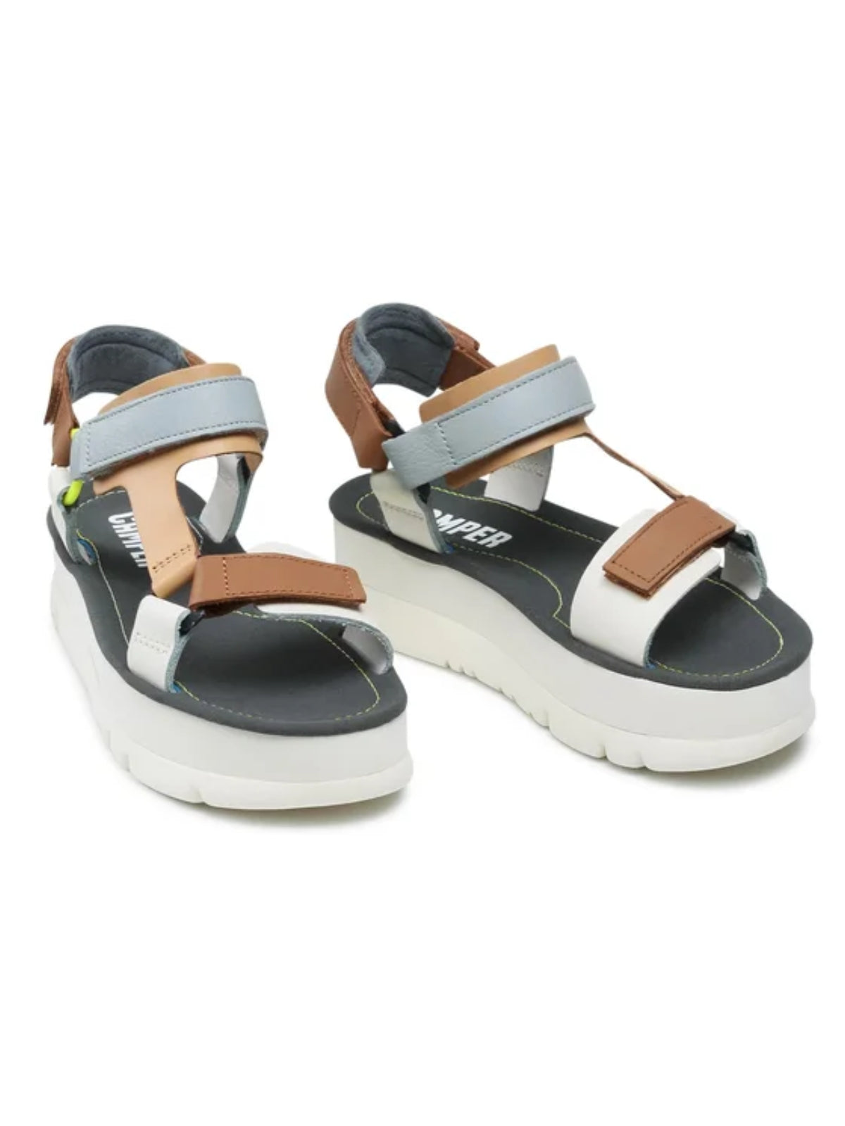 Camper Ladies Sandals Oruga Up Multicolour White-Beige