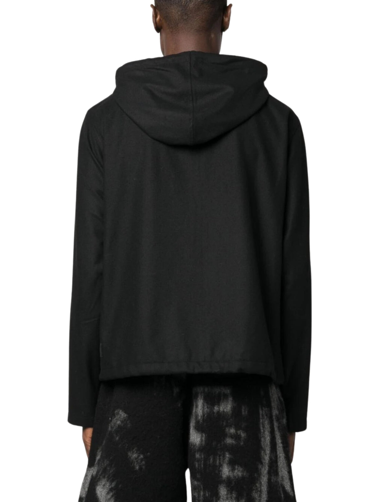 Y-3 Jacket Flannel Hoodie Black