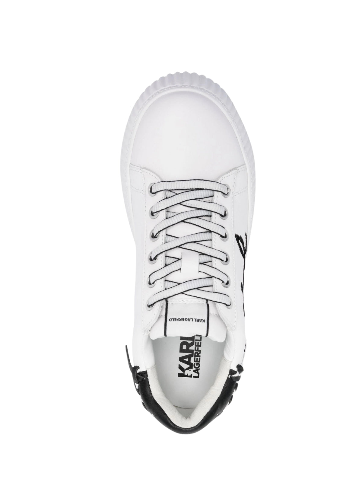 Karl Lagerfeld Sneaker Ladies Kreeper Whipstitch White-Black