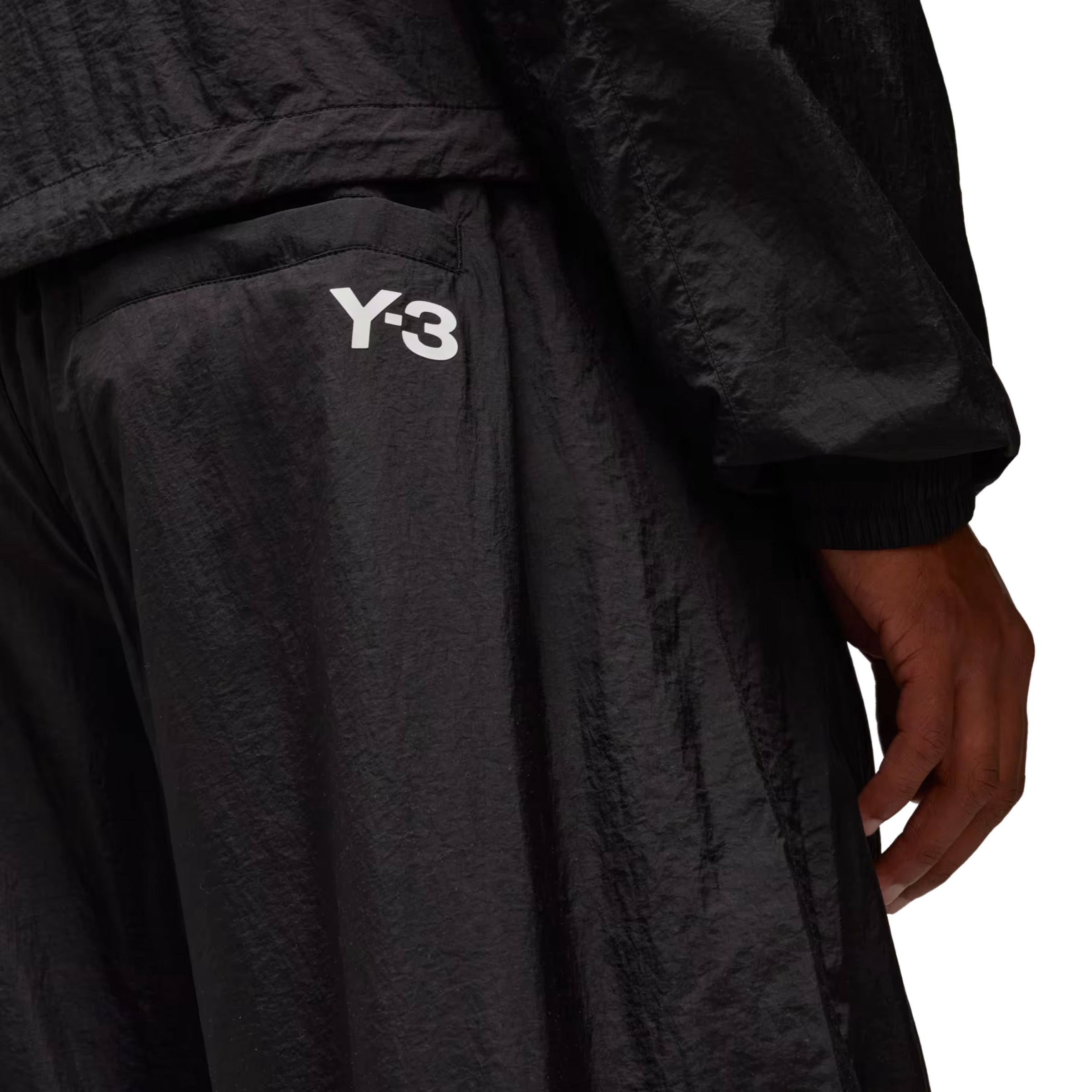 Y-3 Track Pants Side Stripes Cuffed Black