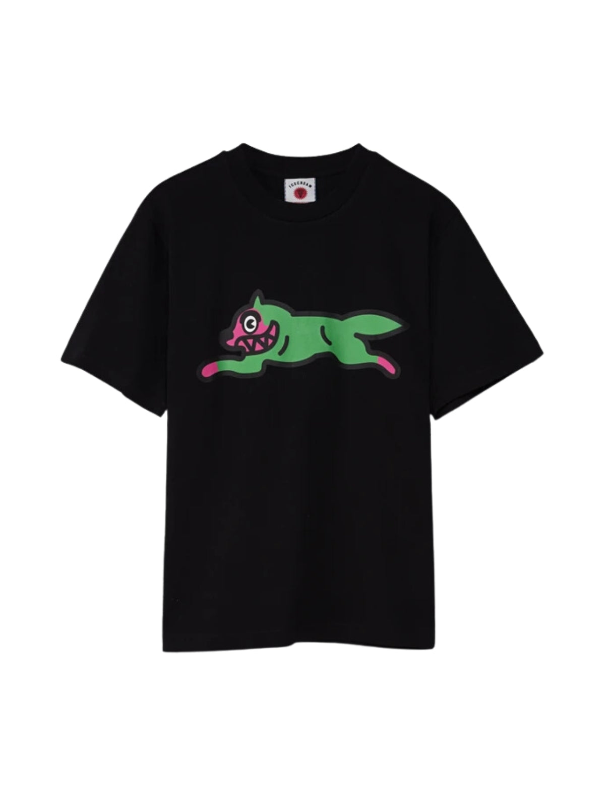 Ice-Cream T-Shirt Running Dog Black