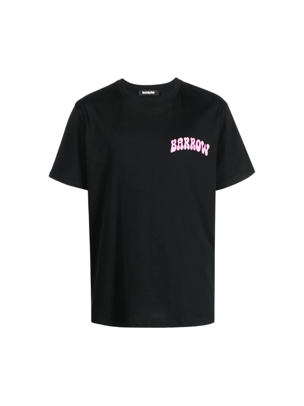 Barrow T-Shirt Arch Logo Pink-Black