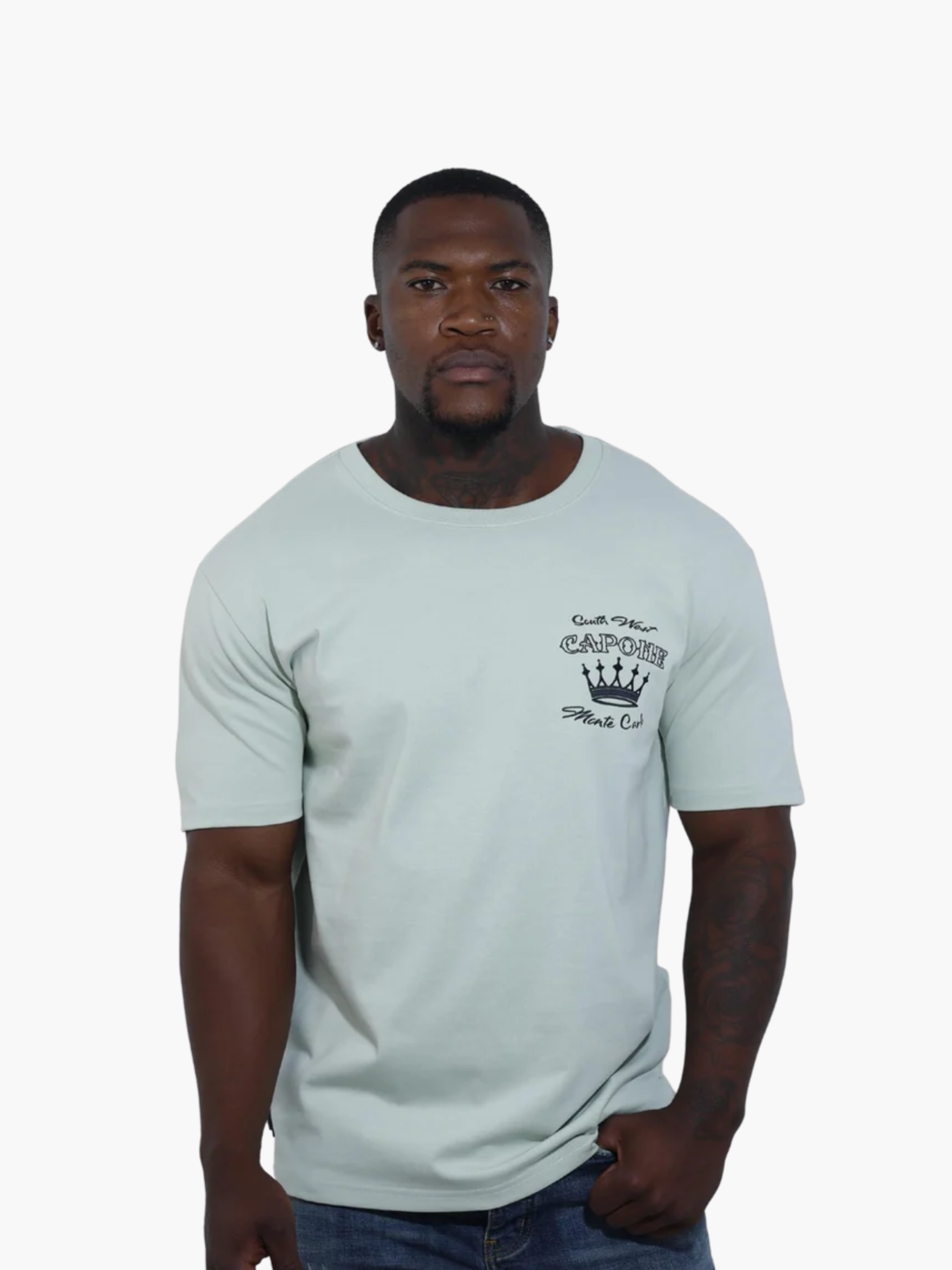 Capone Crew Monaco Patchwork Mint