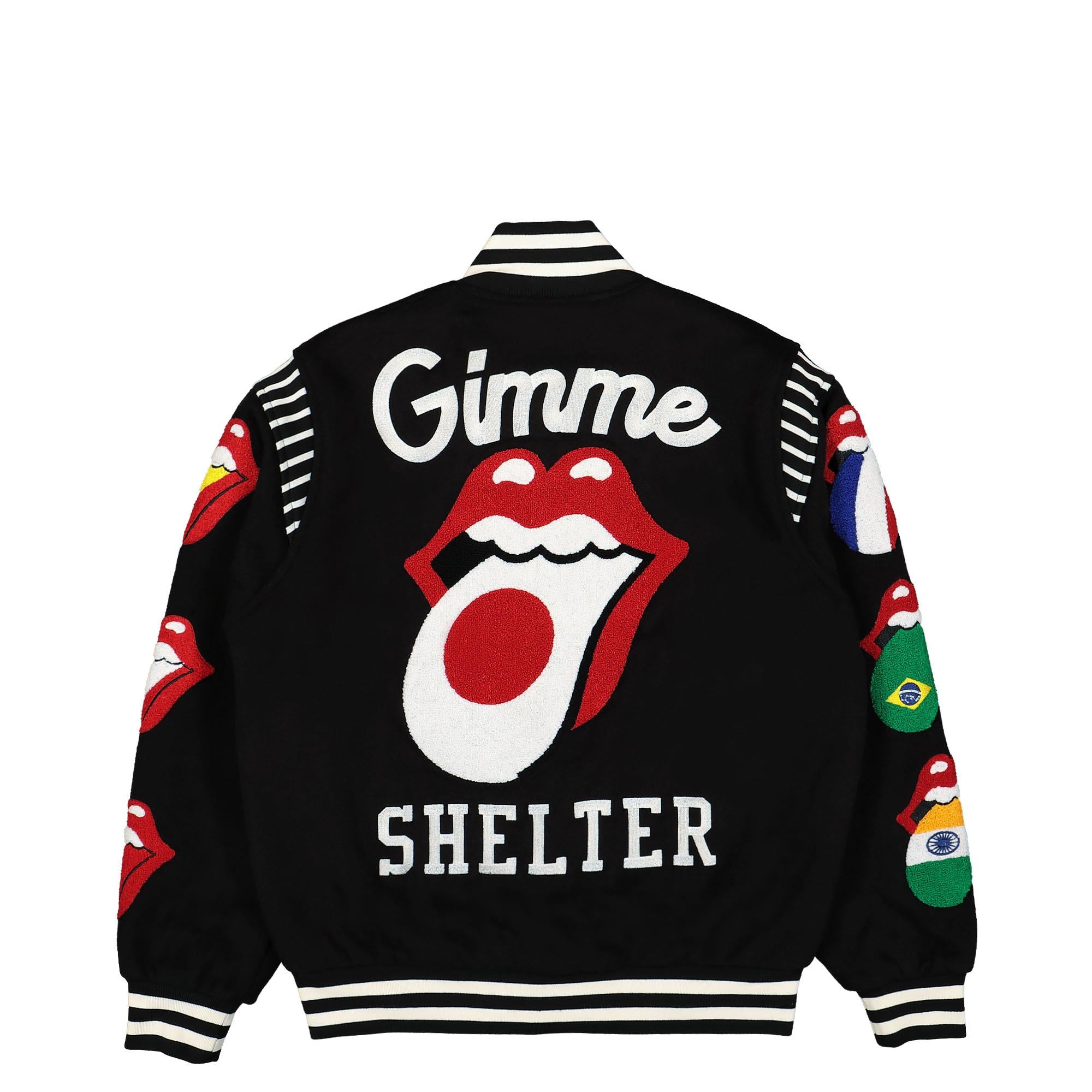 Market Jacket X Rolling Stones Varsity Black