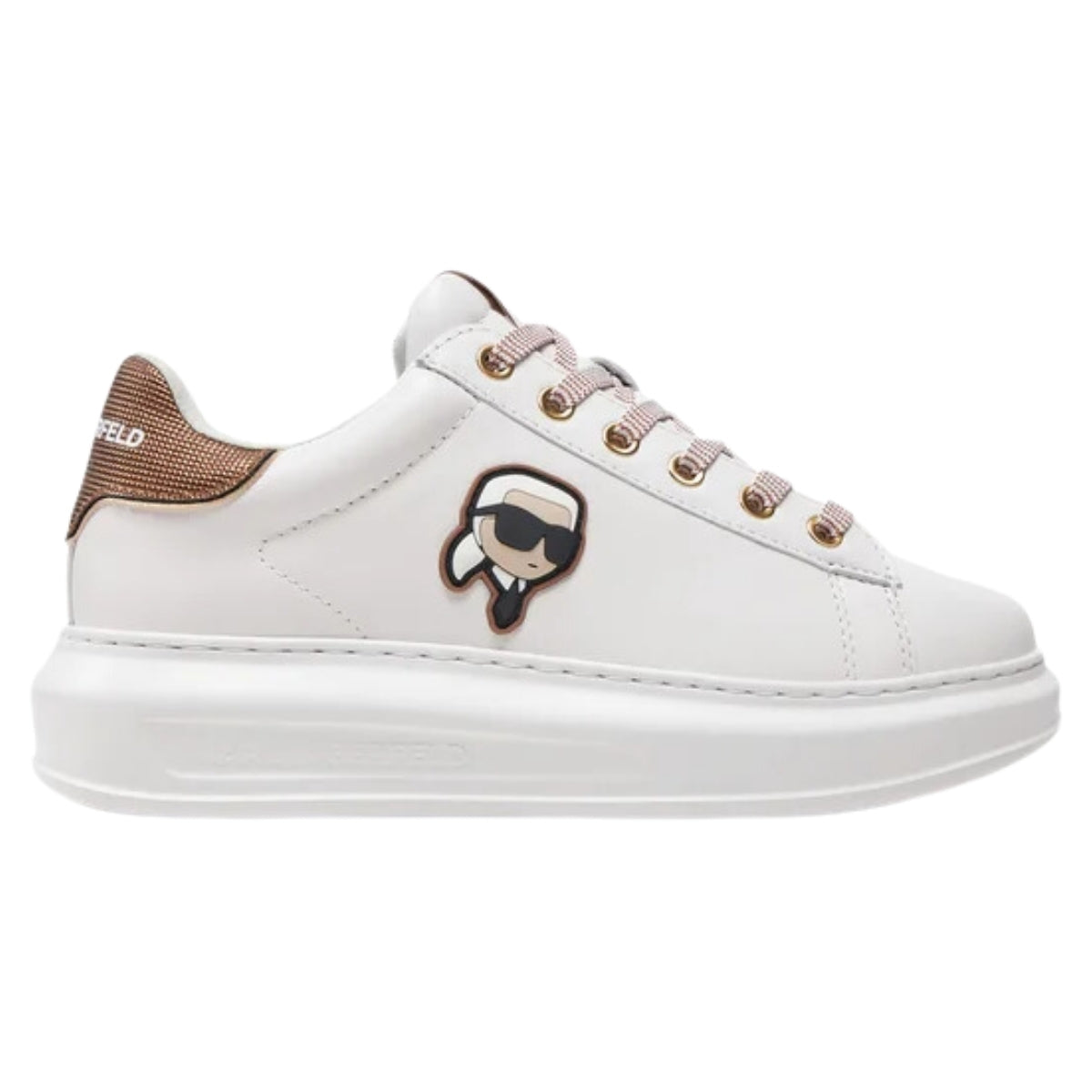 Karl Sneaker Ladies Sneaker Kapri Metalmesh Bronze