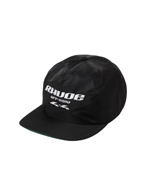 Rhude Cap Nylon 4X4 Logo Black