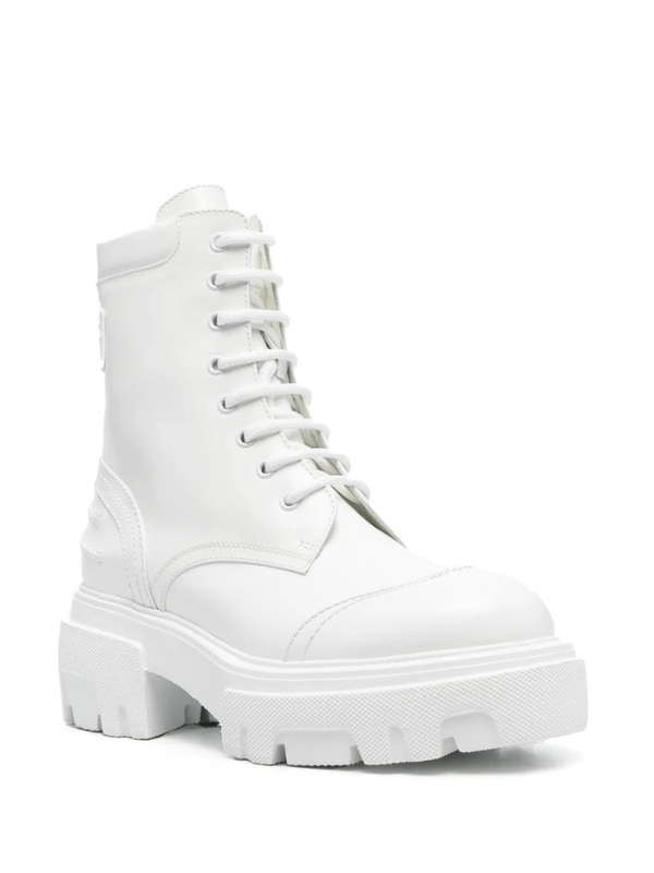 Msgm Ladies Boots Leather White