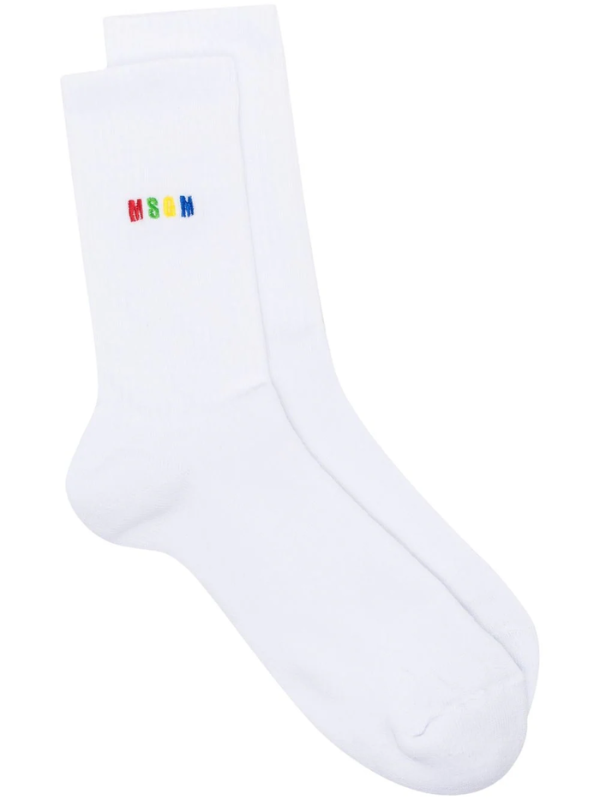 Msgm Socks Calzino White