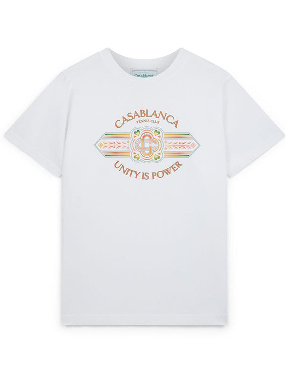 Casablanca T-Shirt Unity Is Power White